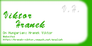 viktor hranek business card